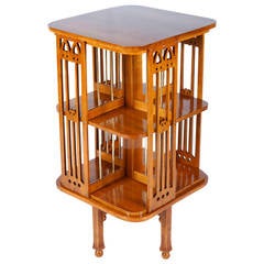 Very Rare Thonet Revolving Bookcase Attributed to Josef Hoffmann