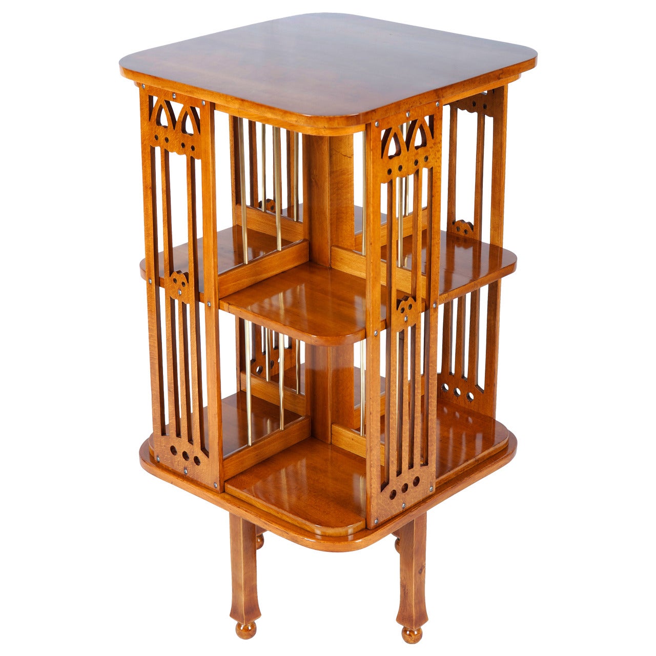 Very Rare Thonet Revolving Bookcase Attributed to Josef Hoffmann