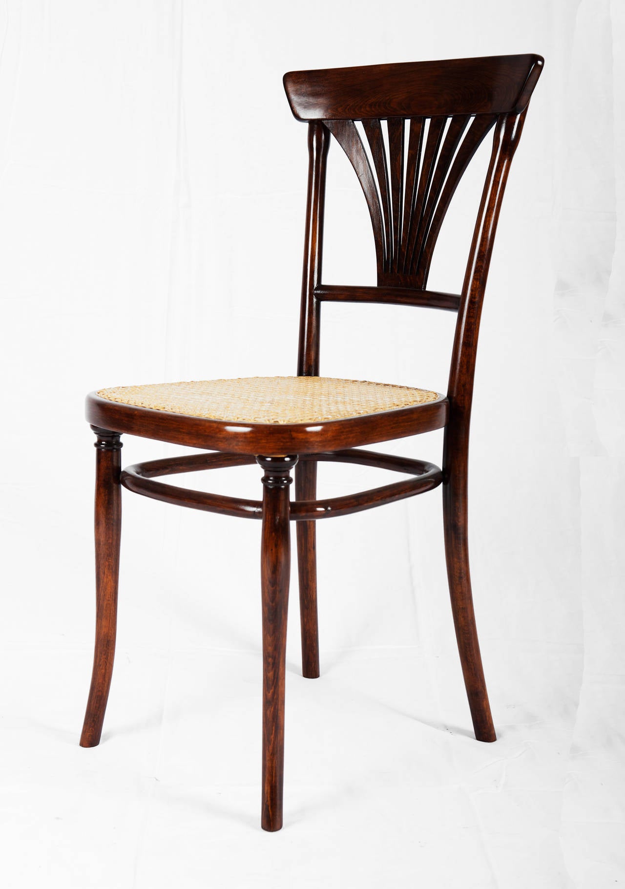 Vienna Secession Thonet No. 221 Set of Four Chairs