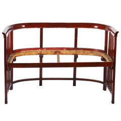 Antique Bentwood Bench Attributed to Josef Hoffmann