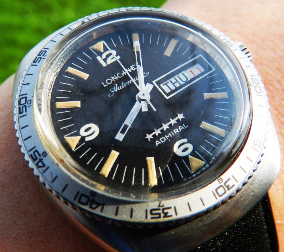 Longines Admiral 5 Star Automatic Mens Divers In Excellent Condition In Vienna, AT