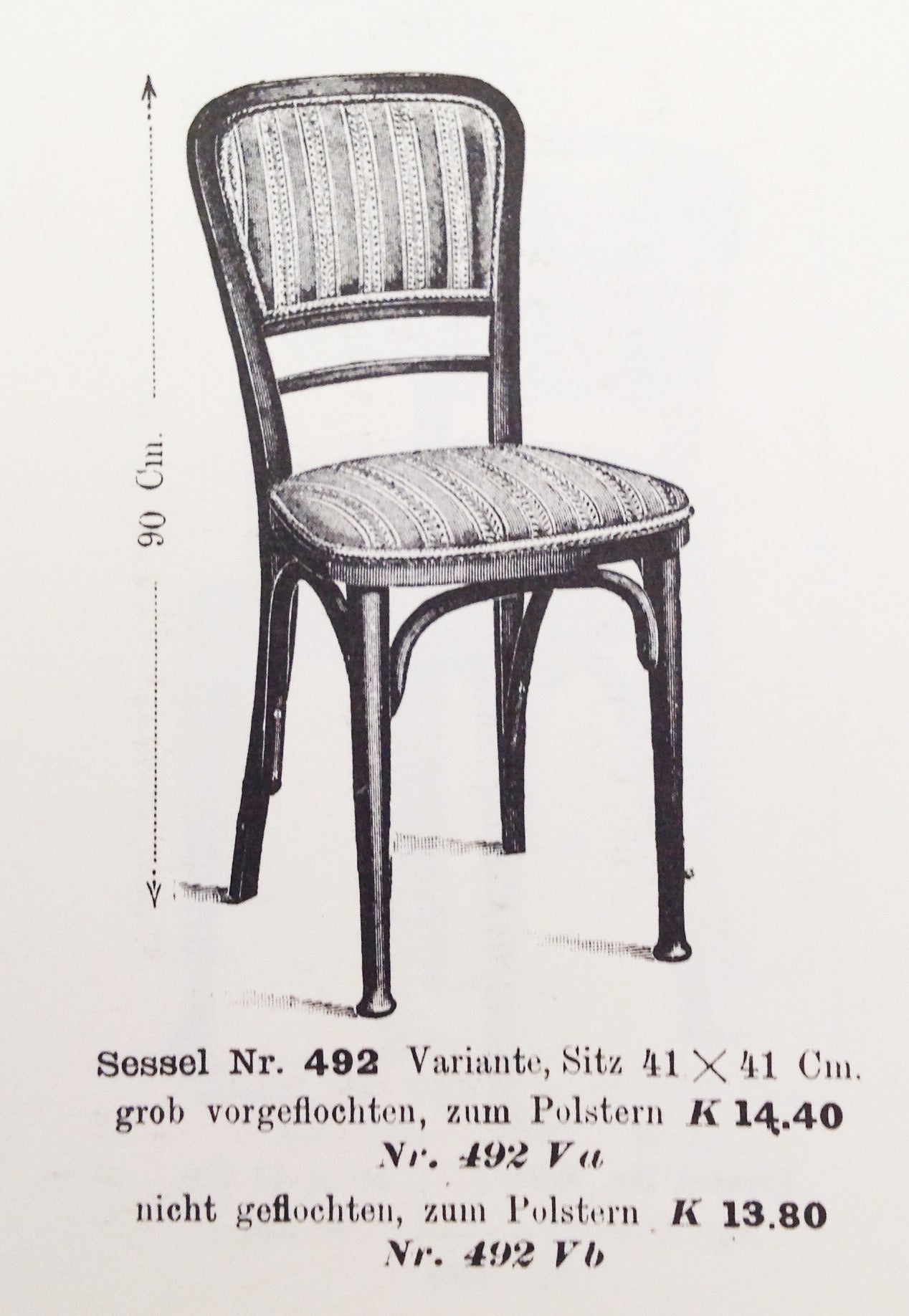 Autrichien Paire de rares chaises Thonet 492 attribuées à Gustav Siegel en vente