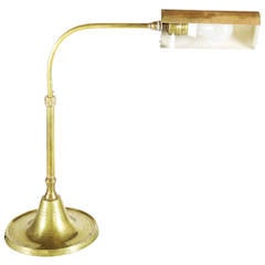 Art Deco Brass Desk Lamp