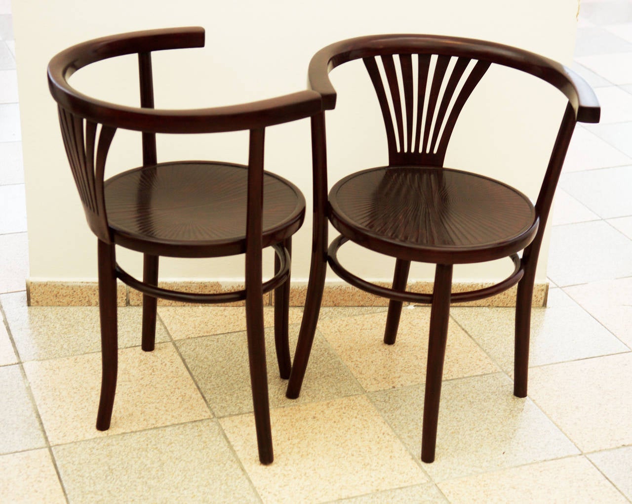 Austrian Pair of Thonet Armchairs