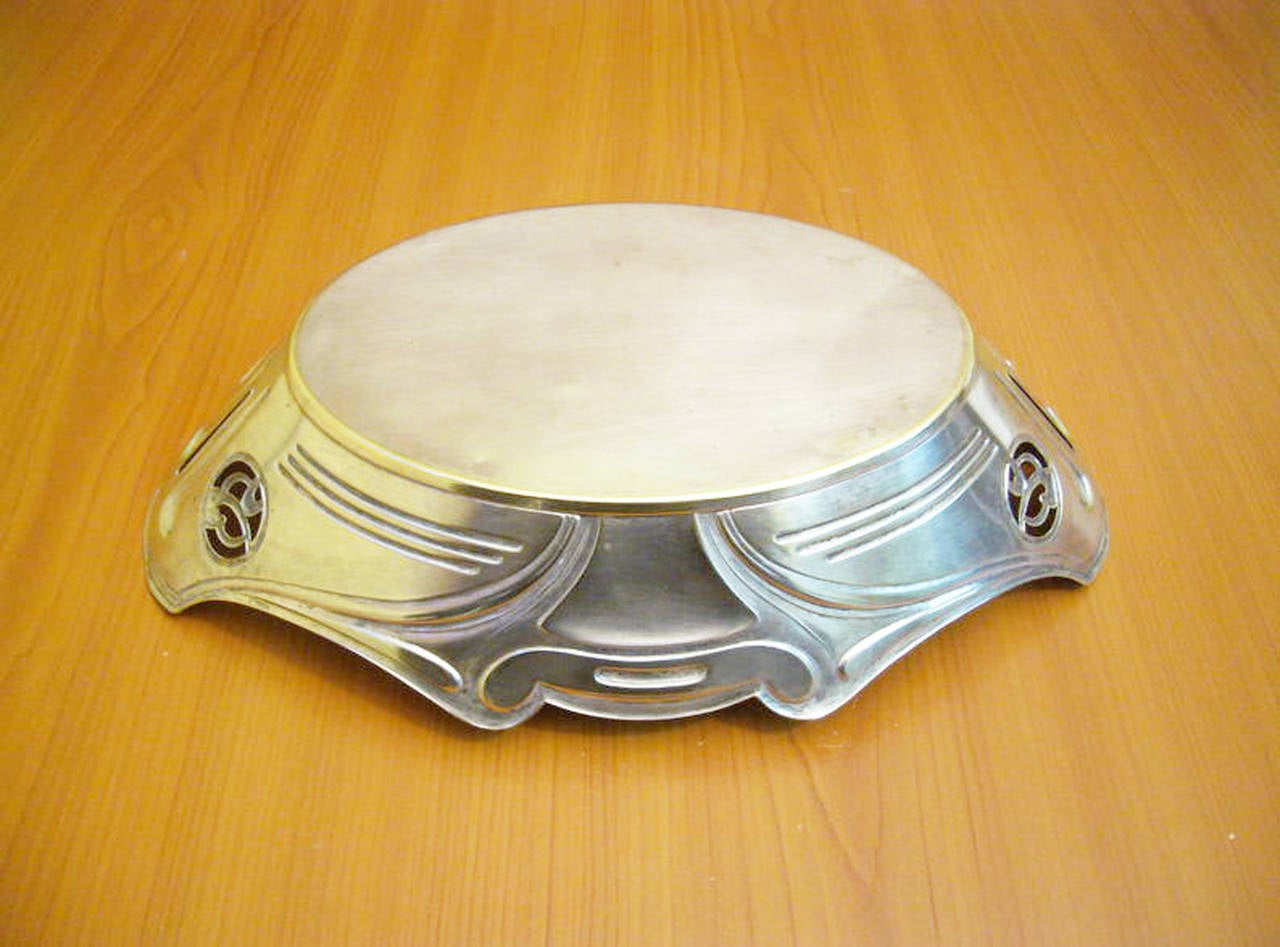 Early 20th Century WMF Art Nouveau Plate For Sale