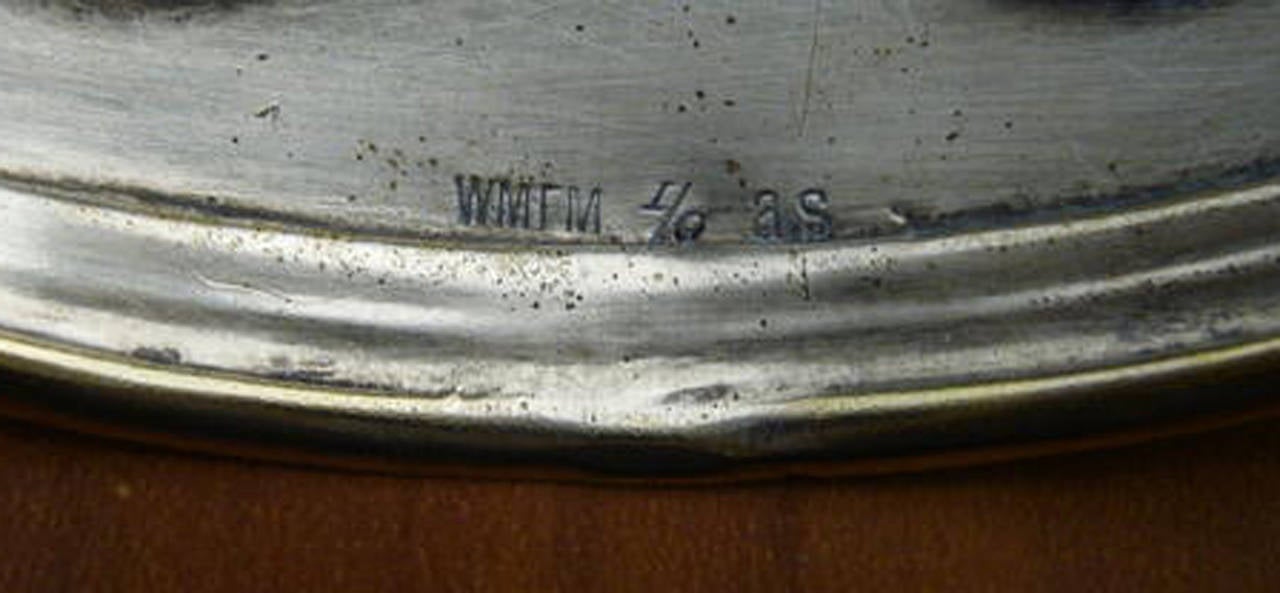 Silver Plate WMF Art Nouveau Plate For Sale