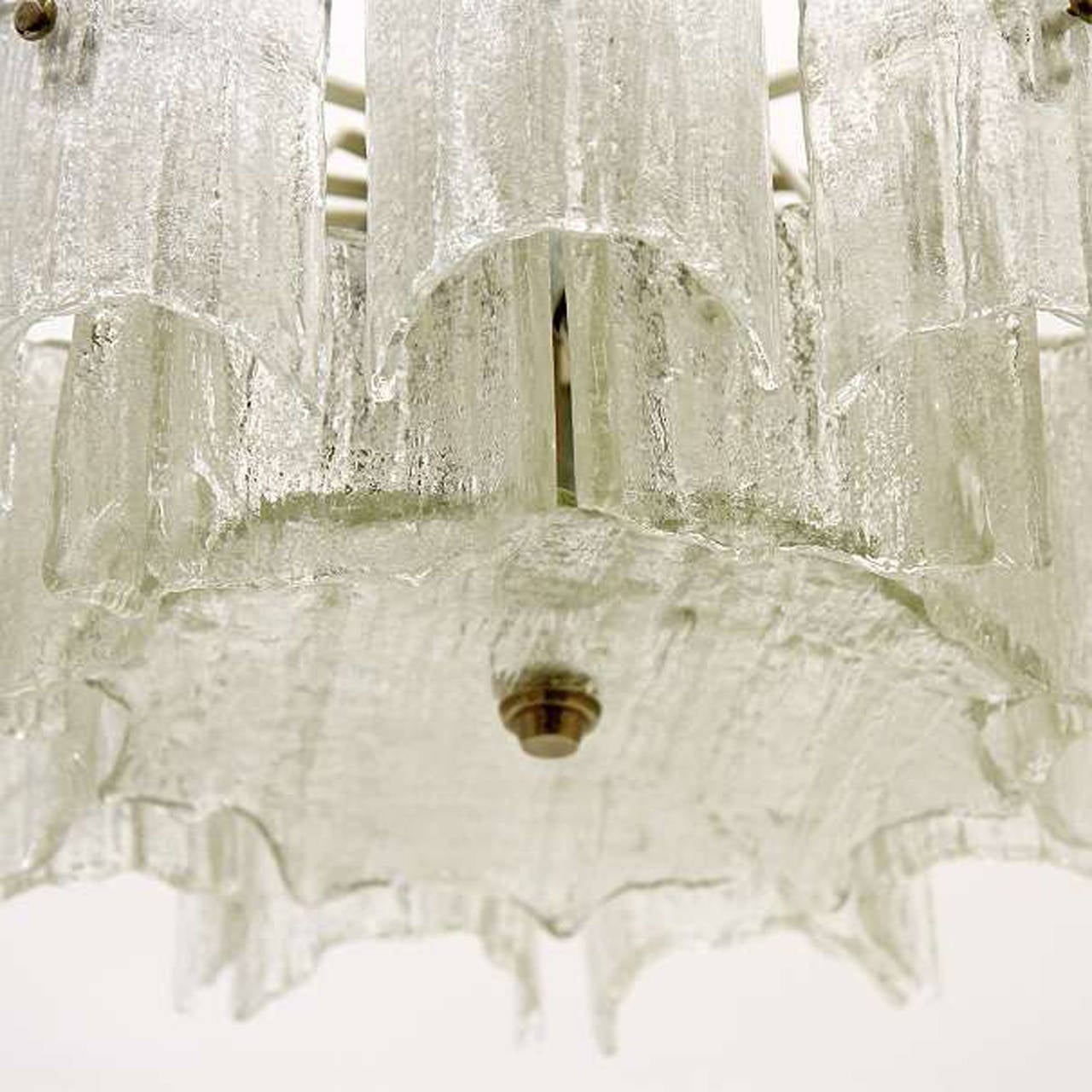 Kalmar Ice Glass Chandelier For Sale 2