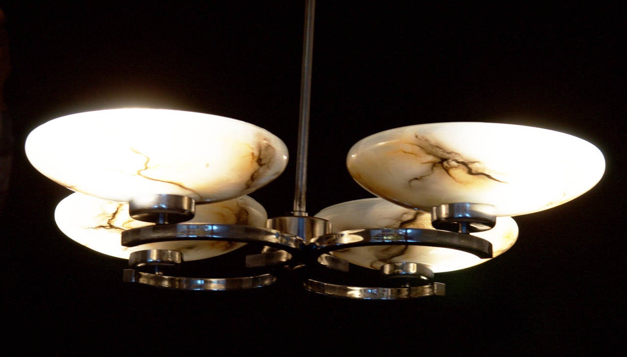 Lampadario a sospensione Art Deco in vendita 2