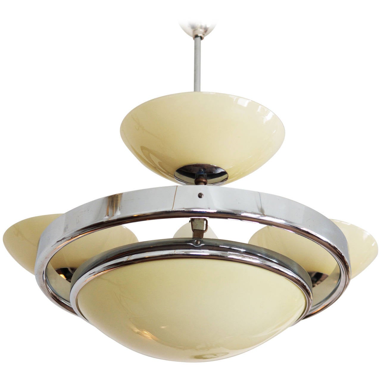Art Deco Streamline Chandelier at 1stDibs