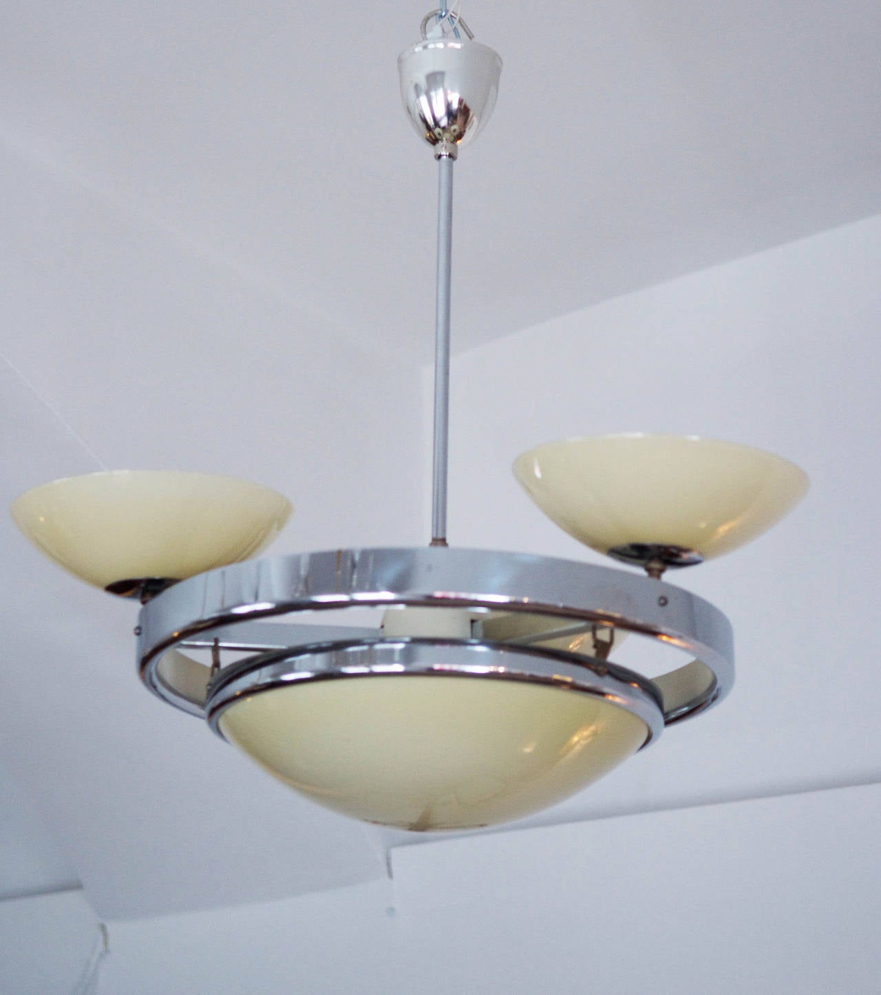 German Art Deco Streamline Chandelier