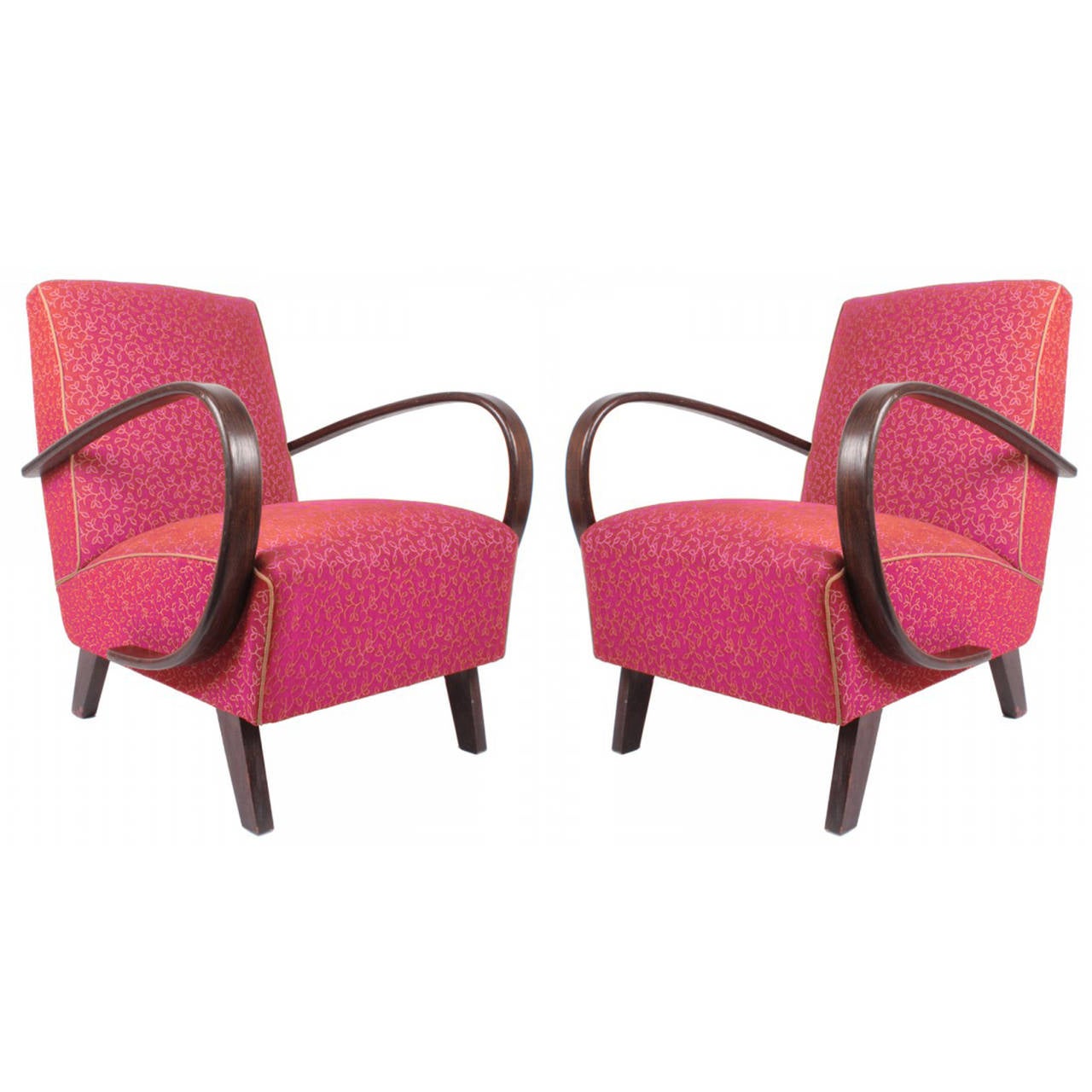 Pair of Art Deco Armchairs, circa 1930 by Jindrich Halabala For Sale at  1stDibs | jindrich halabala chairs for sale