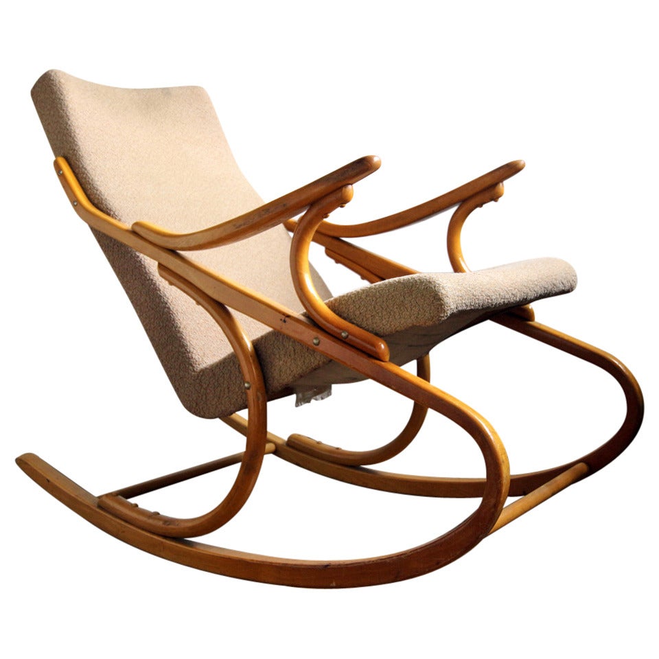 Fauteuil à bascule Midcentury