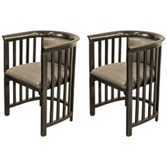 Pair of Rare Armchairs by Josef Hoffmann