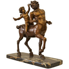 Vienna Bronze "Old Centaur Teased by Eros"