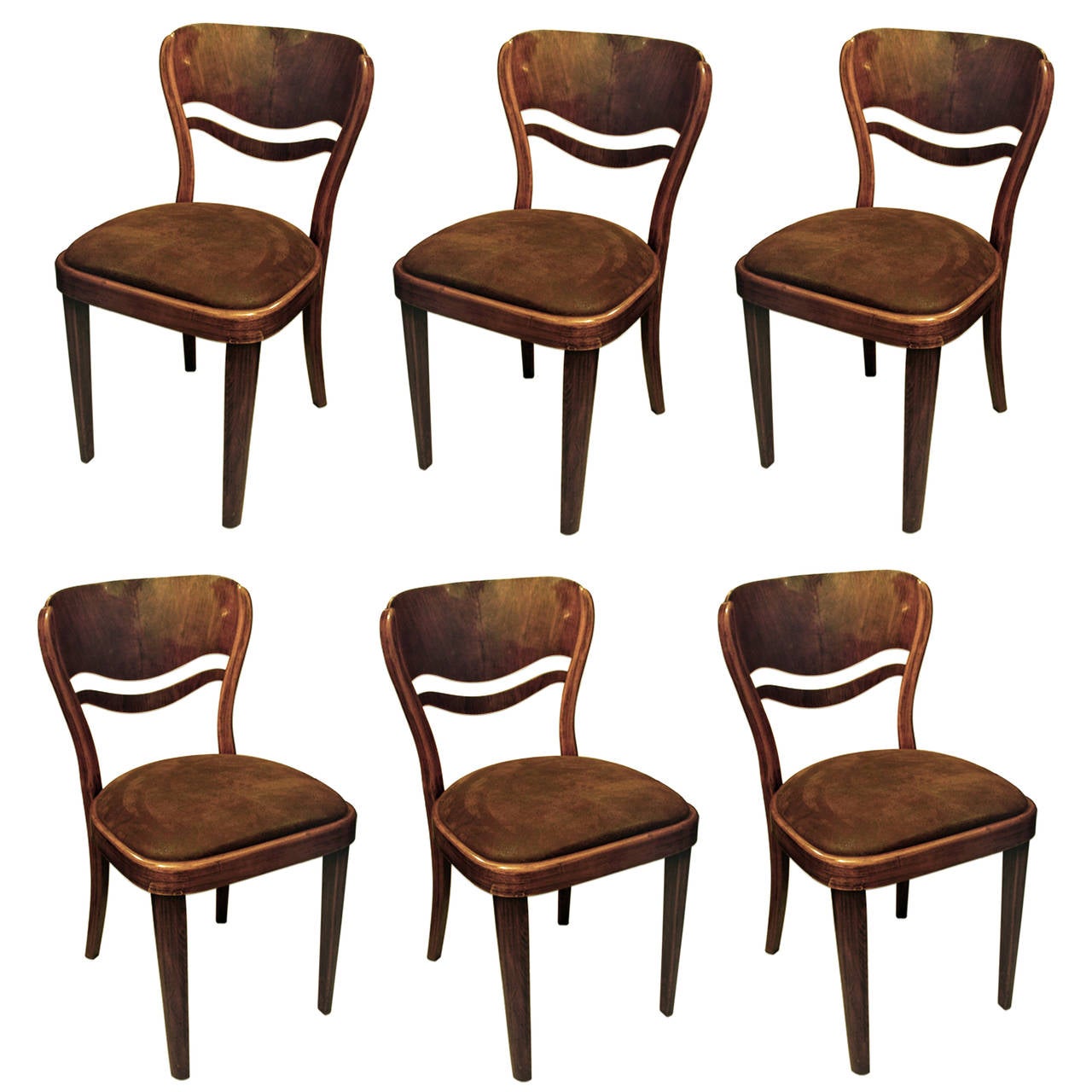 Set Of Six Thonet Dining Room Chairs For Sale At 1stdibs