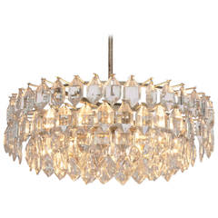 Large Crystal Glass Chandelier by Bakalowits & Sohne