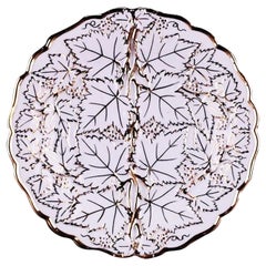 Meissen Plate, Leaves Motif
