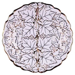 Meissen Plate, Leaves Motif