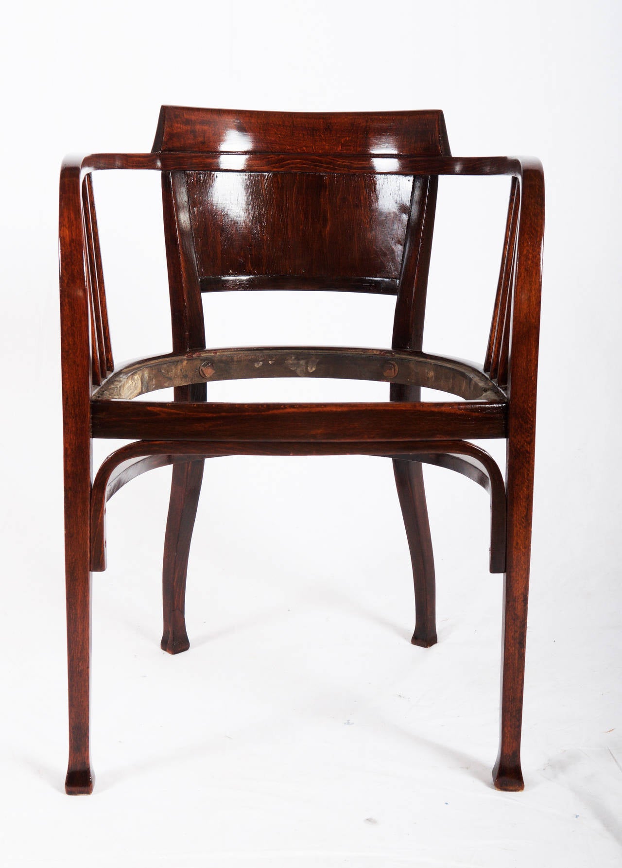 Armchairs Attributed to Otto Wagner at 1stDibs