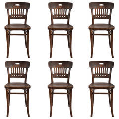 Thonet Sider Chairs Attributed to Marcel Kammerer
