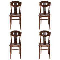 Antique Four Thonet Dinning Room Chairs