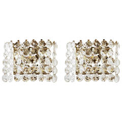 Pair of Austrian Crystal Sconces by Bakalowits and Sohne 12