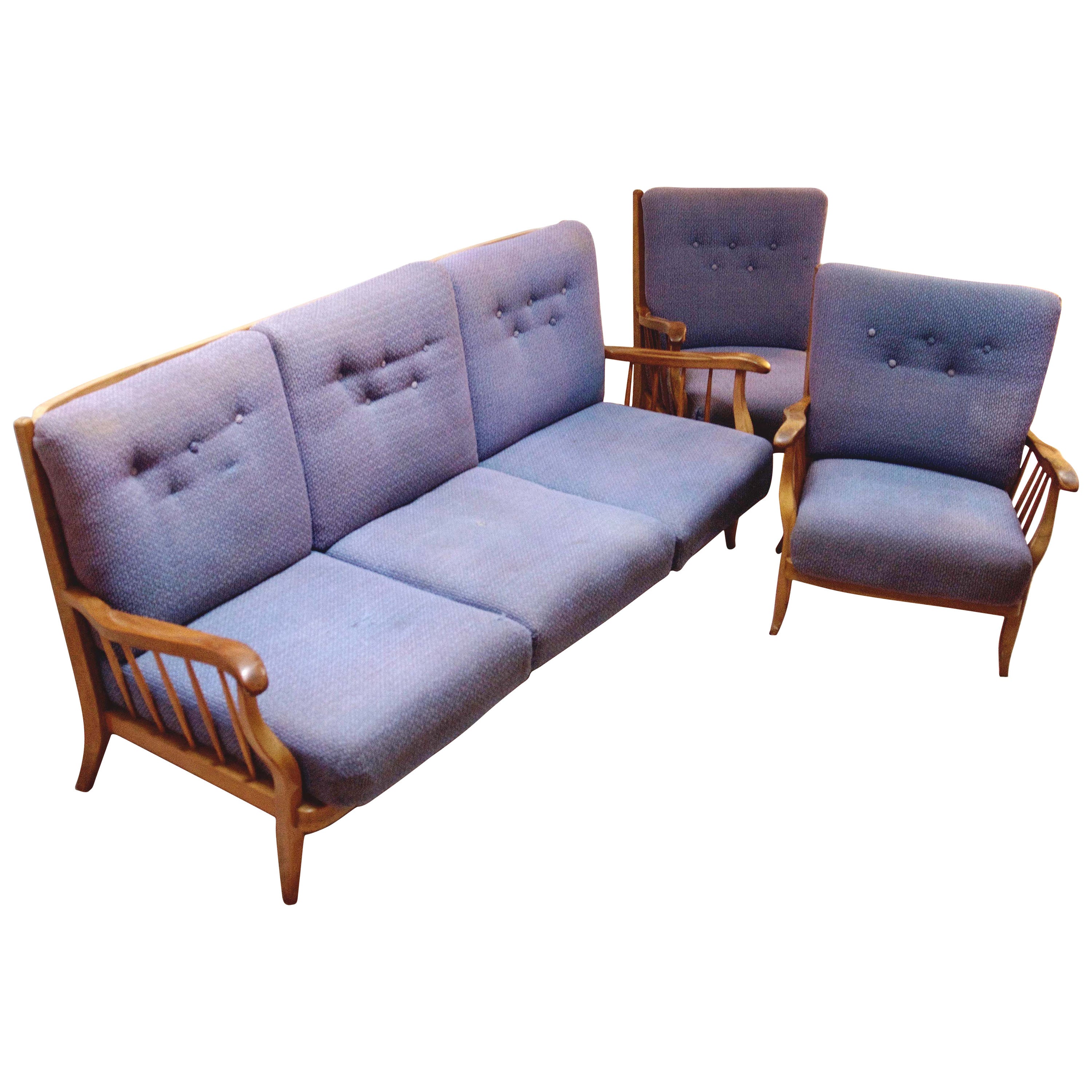 Lounge Suite by Hans Wölfl For Sale