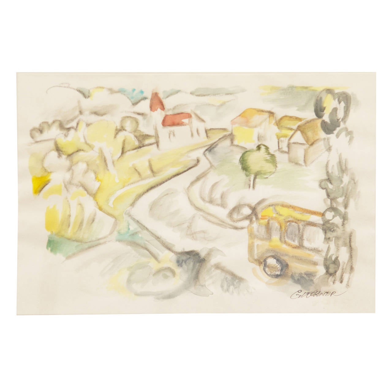 Huile sur toile « Trip to the Country » de Wolfgang Glechner