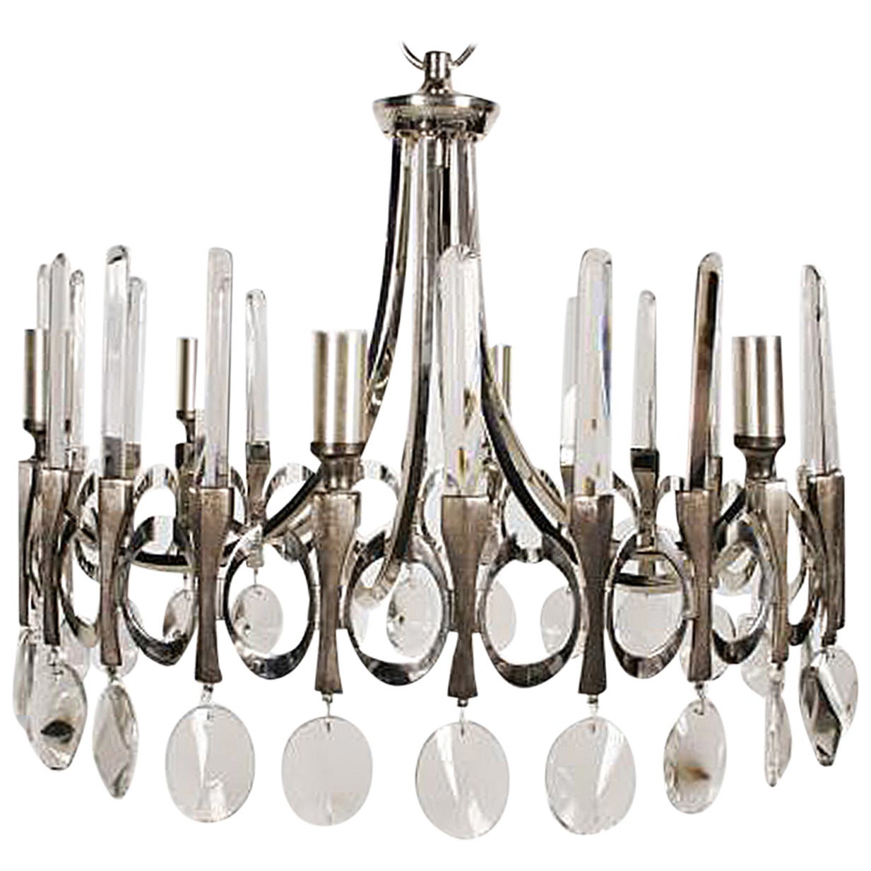 Gaetano Sciolari Chandelier from 1960s For Sale