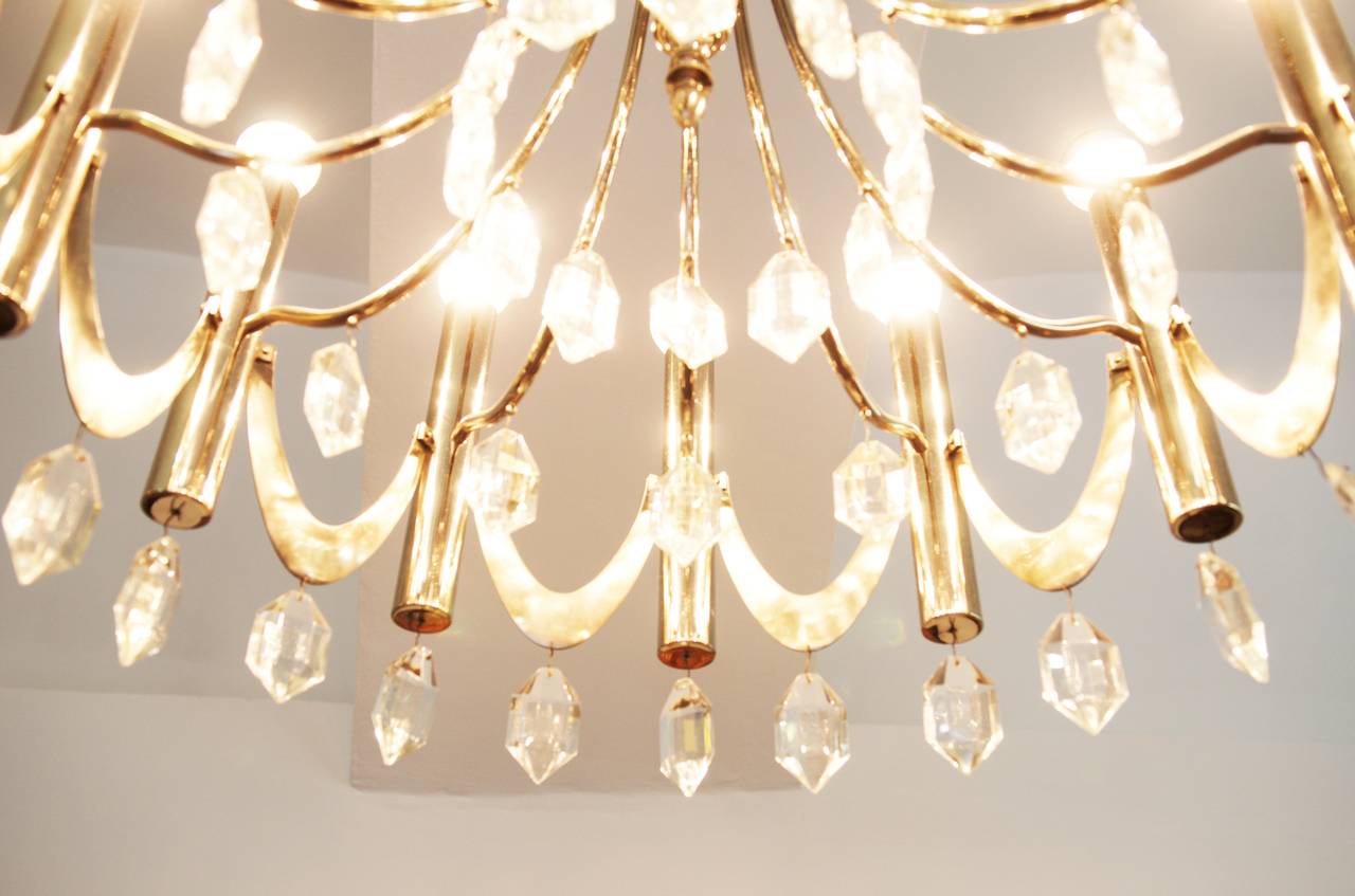 Large Chandelier Attributed to Gaetano Sciolari from 1960s 2