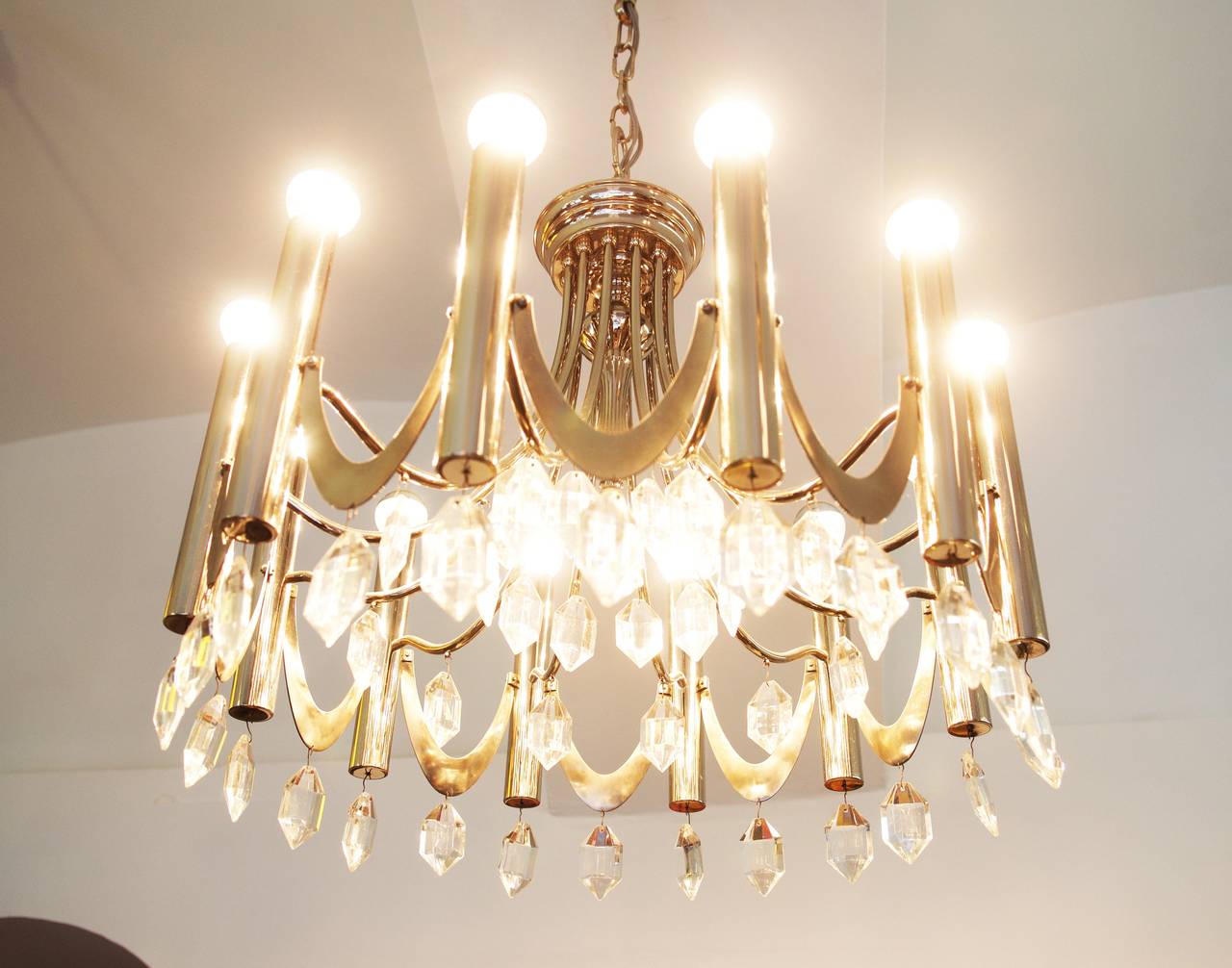 Large Chandelier Attributed to Gaetano Sciolari from 1960s 1