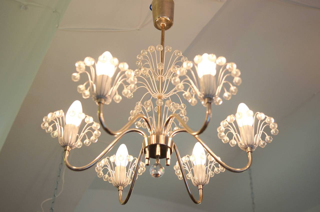 Austrian Mid-Century Fountain Chandelier by Emil Stejnar for Rupert Nikoll