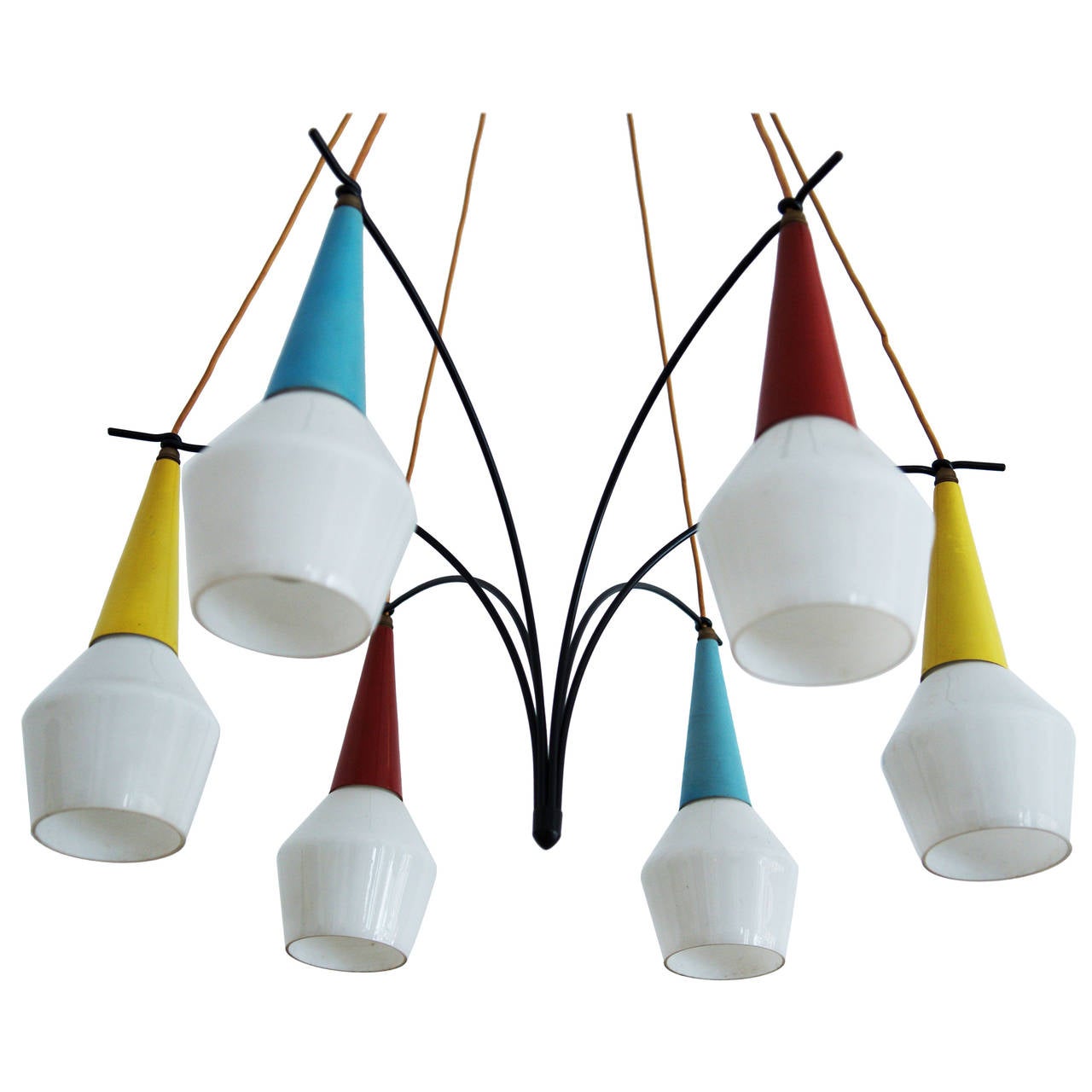 Lampadario di Rupert Nikoll di Ealy del 1950