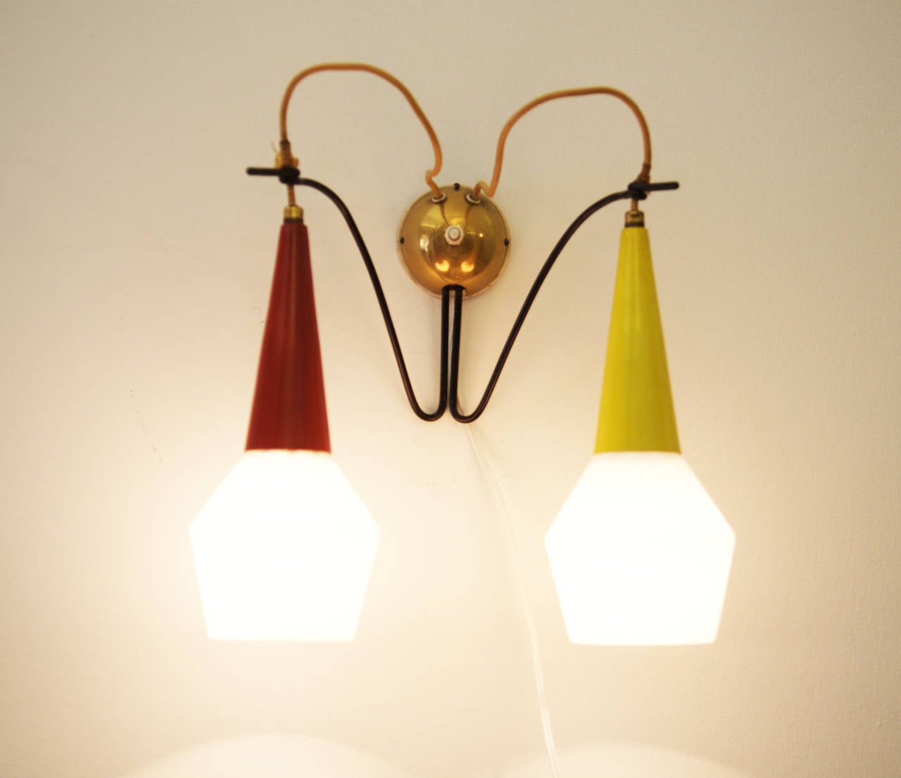 Mid-20th Century Sconces by Rupert Nikoll, from Early 1950s For Sale
