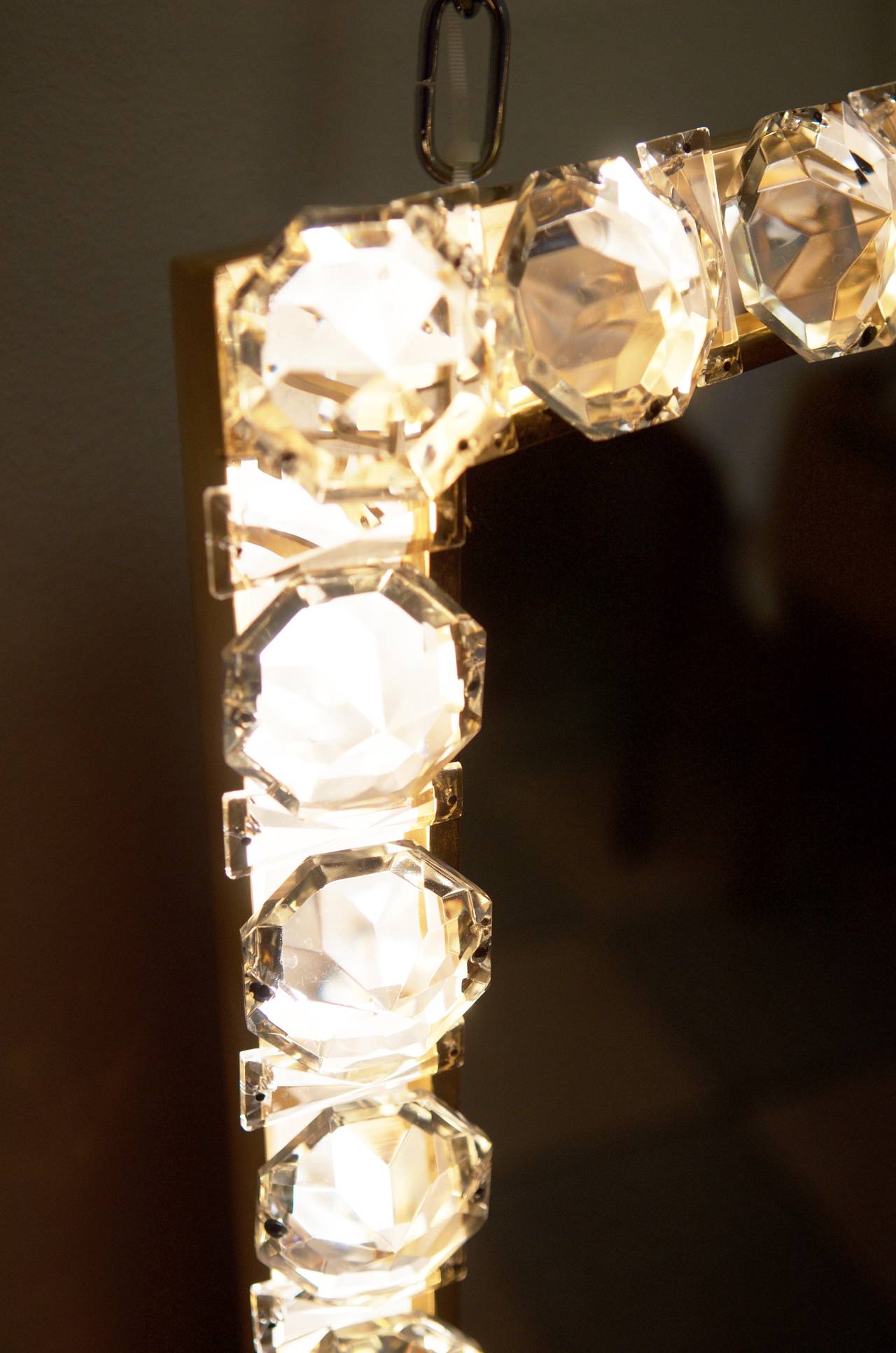 Espejo grande de cristal tallado de Bakalowits & Söhne en venta 1