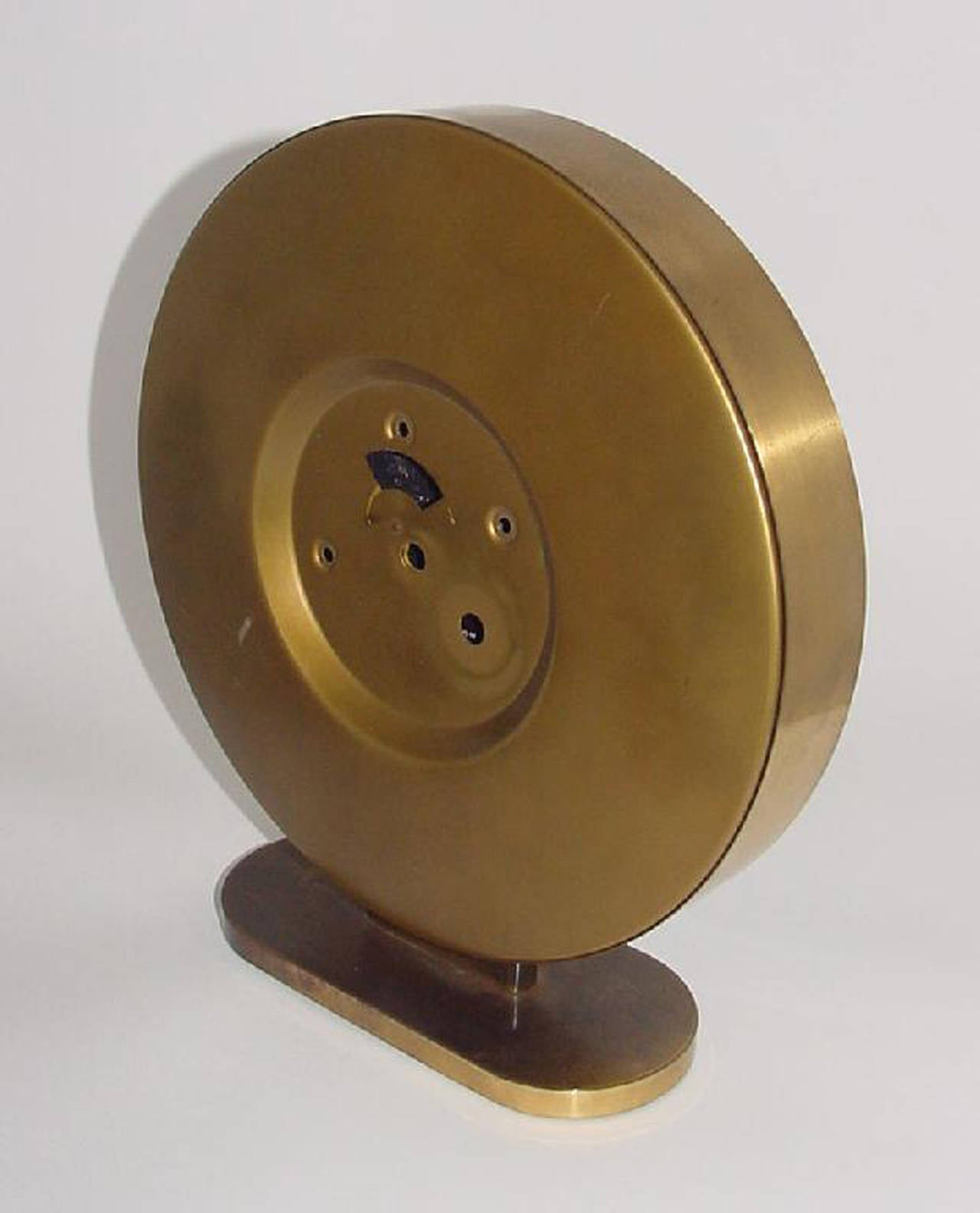 Brass Big Kienzle Art Deco Table Clock, 1930s