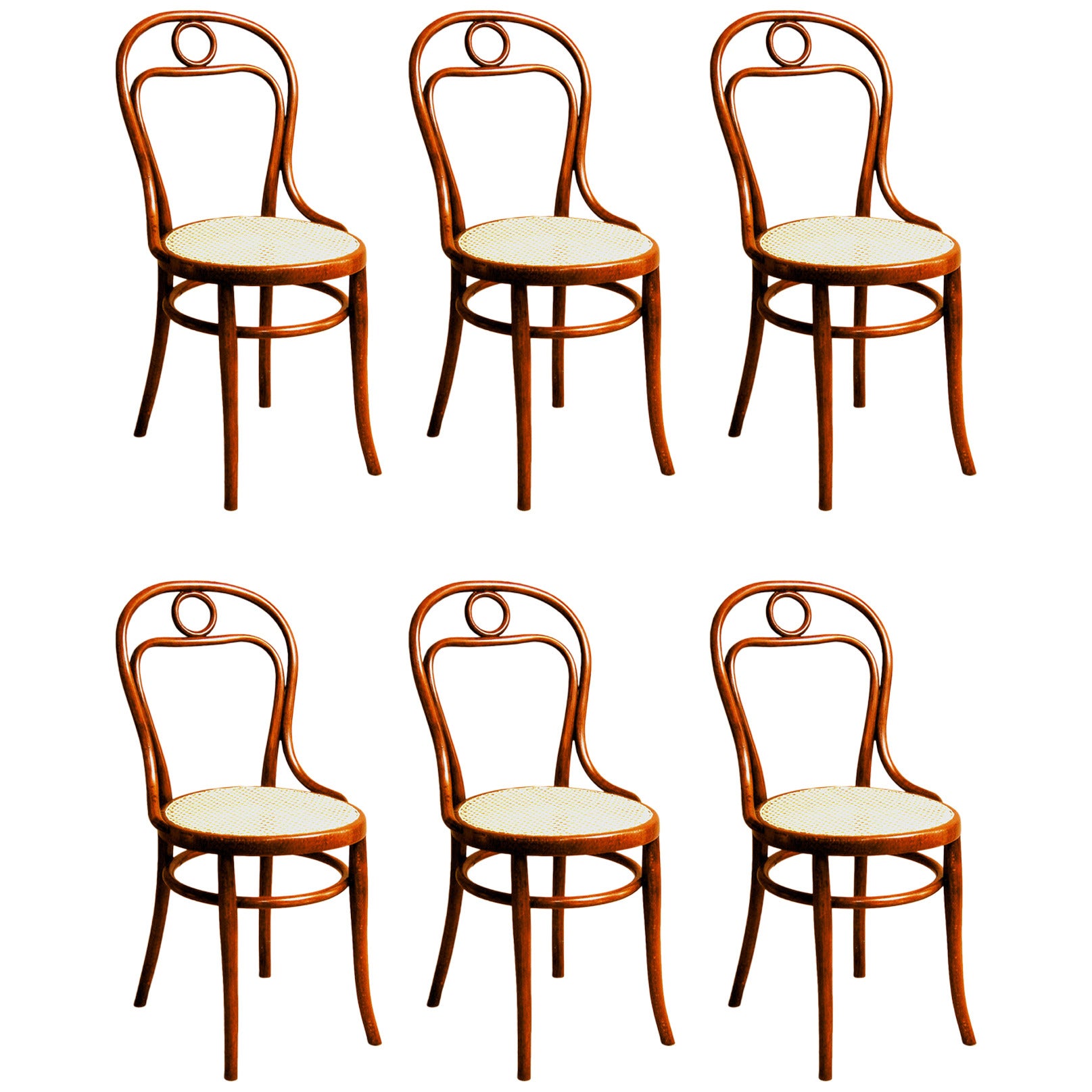 Set of Six Thonet No. 31 Chairs