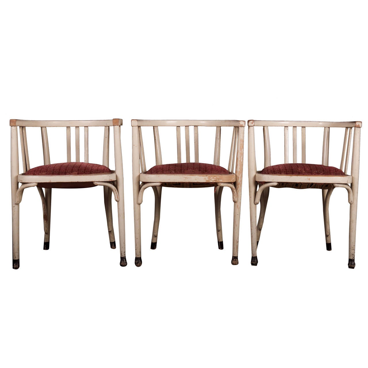 Set of Three Thonet Armchairs