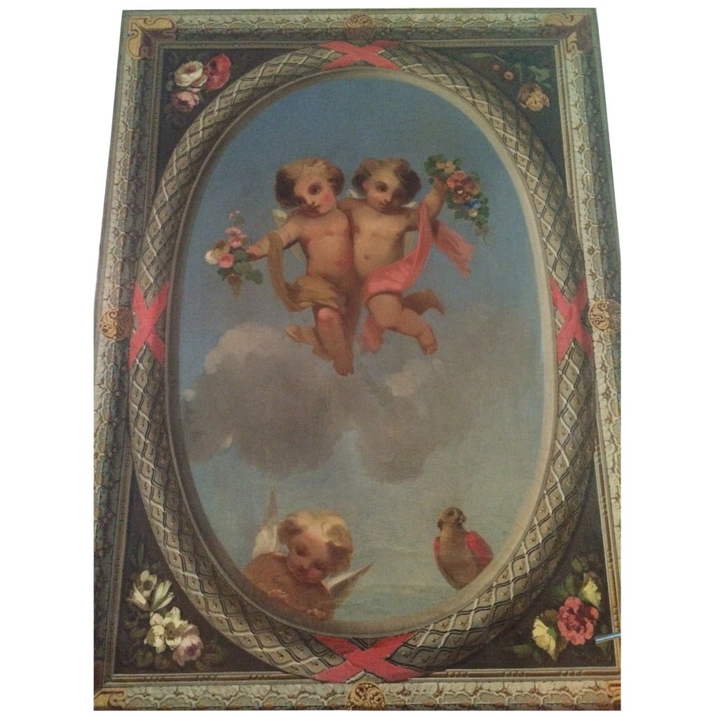 Johannes Stortenbeker 'Merdere Engelen' Ceiling Decoration For Sale