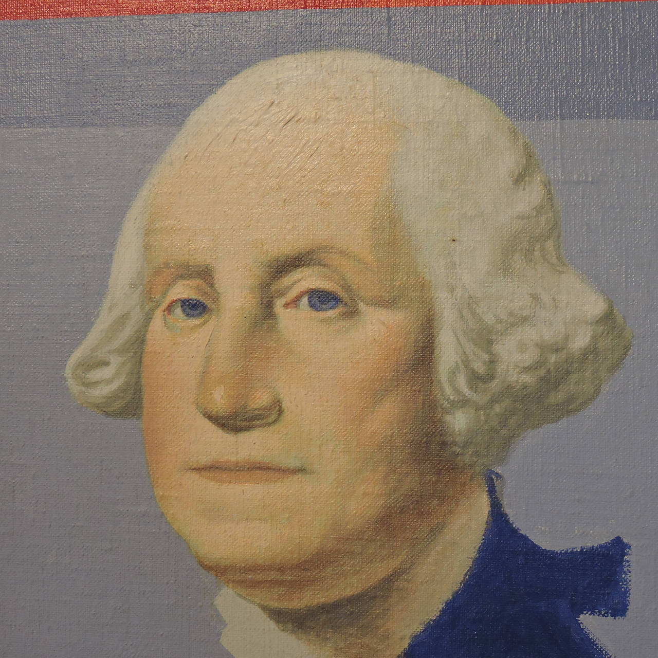 American Sante Graziani Pop Art Painting of George Washington