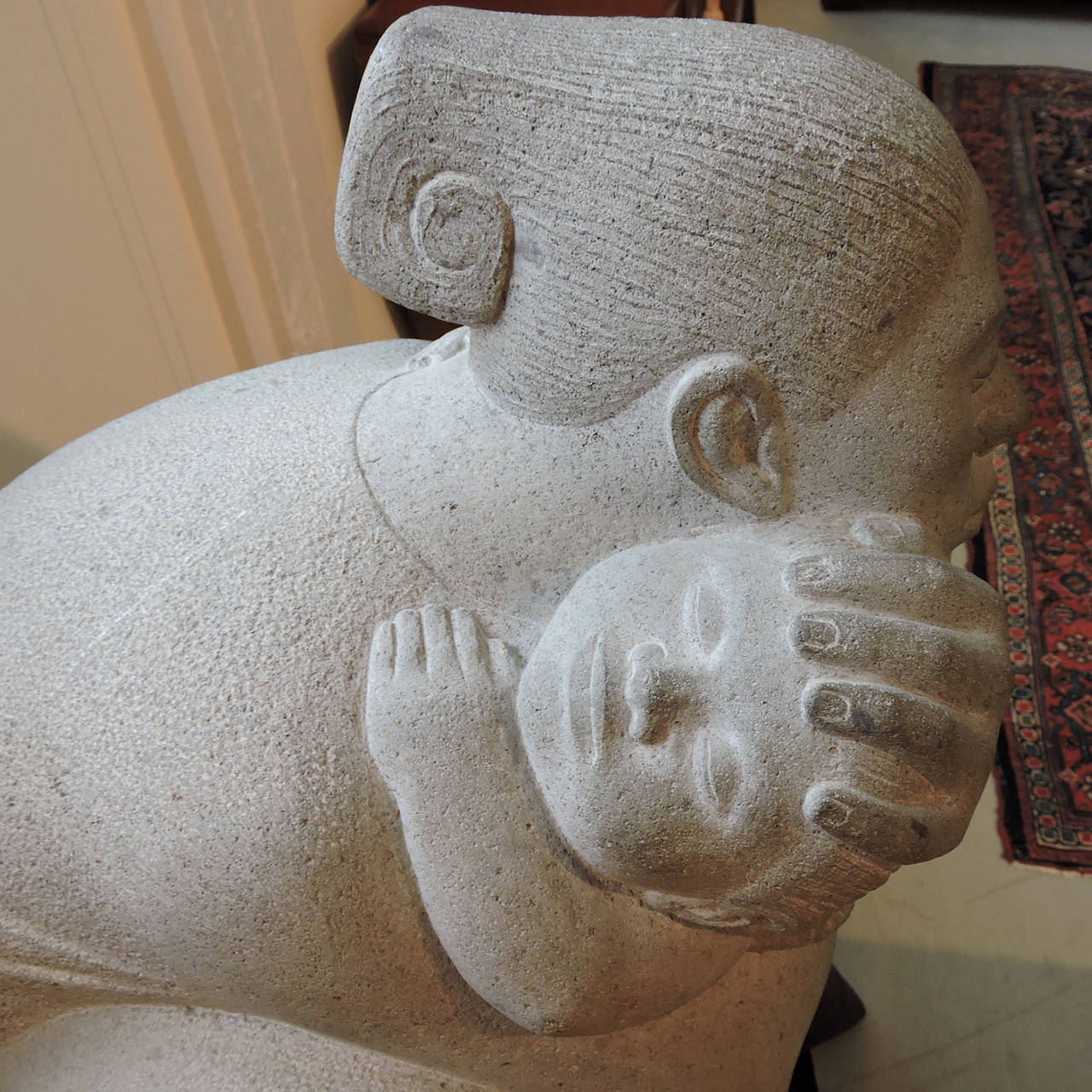 Carved Alberto de la Vega Sculpture