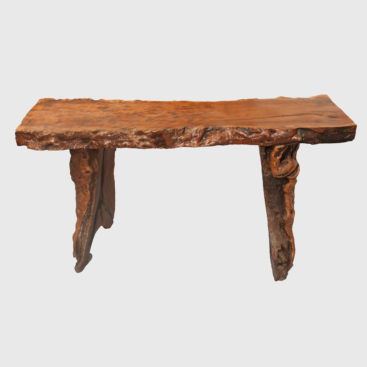 Qing Antique Chinese Burl Wood Table