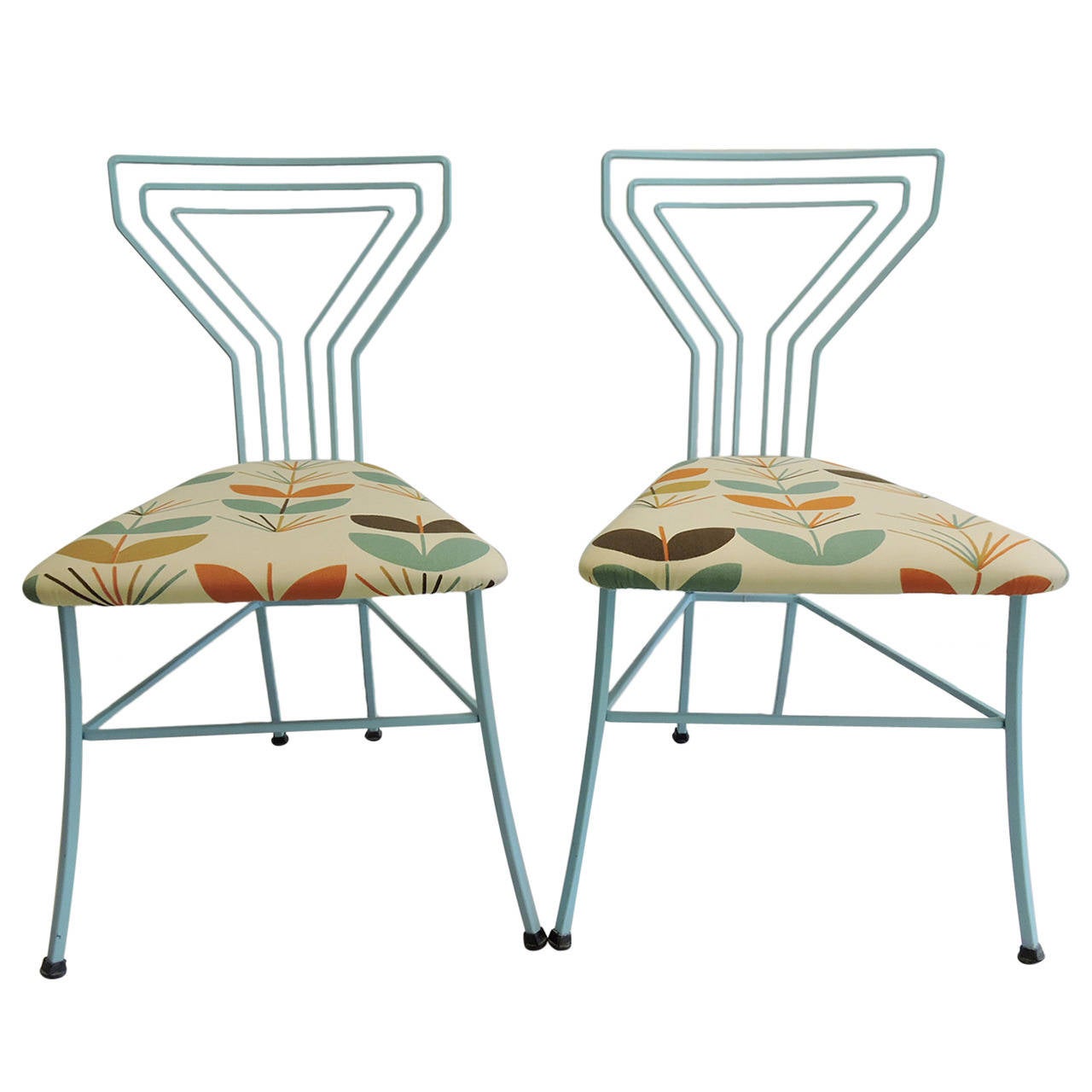 Pair Of Modern Upholstered Seat Martini Glass Wrought Iron - Pair Of Modern Upholstered Seat Martini Glass Wrought Iron Kitchen Chairs pair of modern upholstered seat martini glass wrought iron - pair of modern upholstered seat martini glass wrought iron kitchen chairs