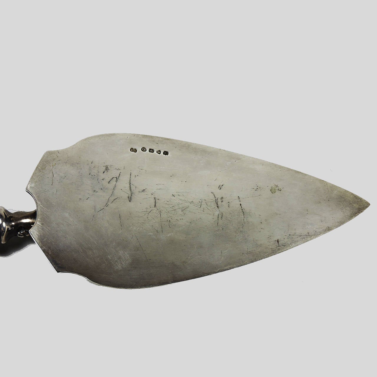 English Silver 19th Century Bone Handled Presentation Trowel