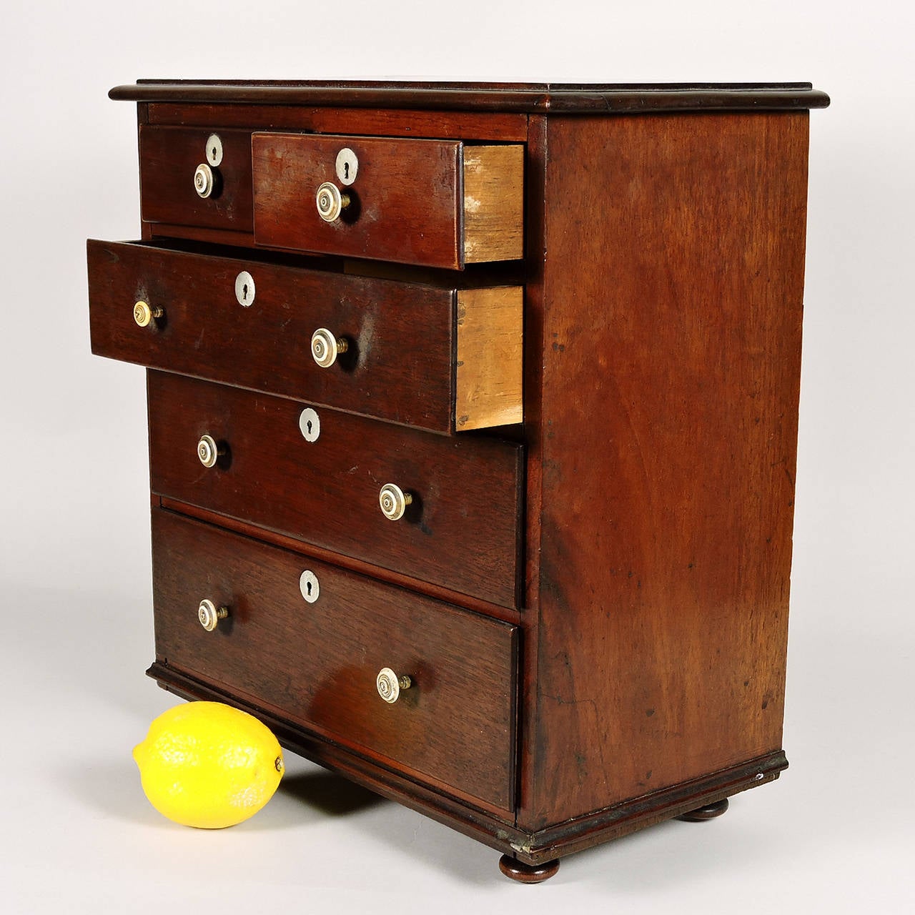 19th Century Mahogany Miniature Chest of Drawers