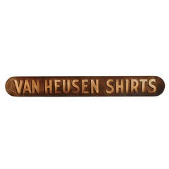Antique Van Heusen Shirts Advertising Sign