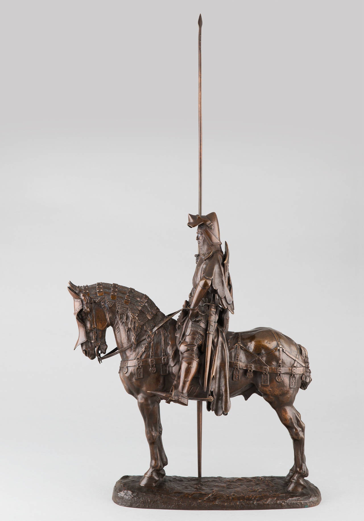 Frémiet "Duke of Orleans" French Bronze Equestrian Sculpture