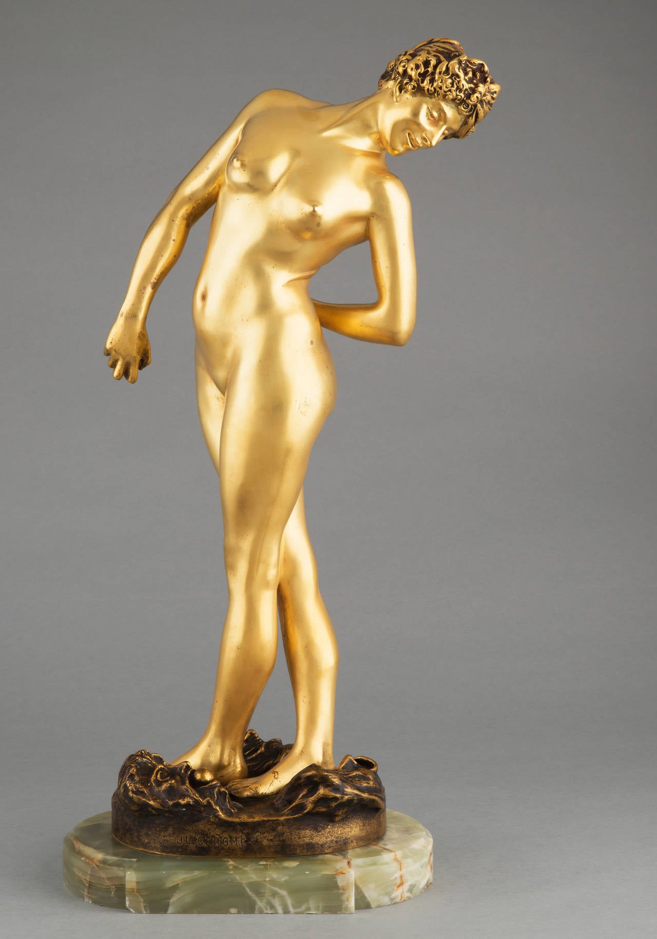 Gérôme "La Joueuse aux Boules" Bronze Figural Sculpture, circa 1890