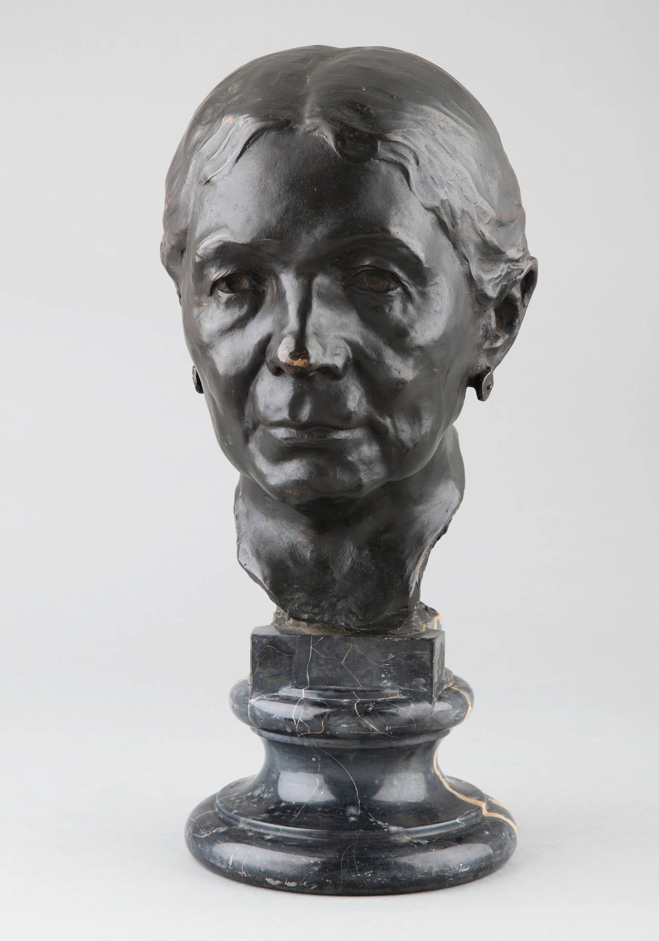 American Classical Jo Davidson, Portrait of A Lady, American Bronze Sculpture