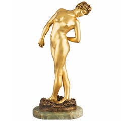 Gérôme "La Joueuse aux Boules" Bronze Figural Sculpture, circa 1890